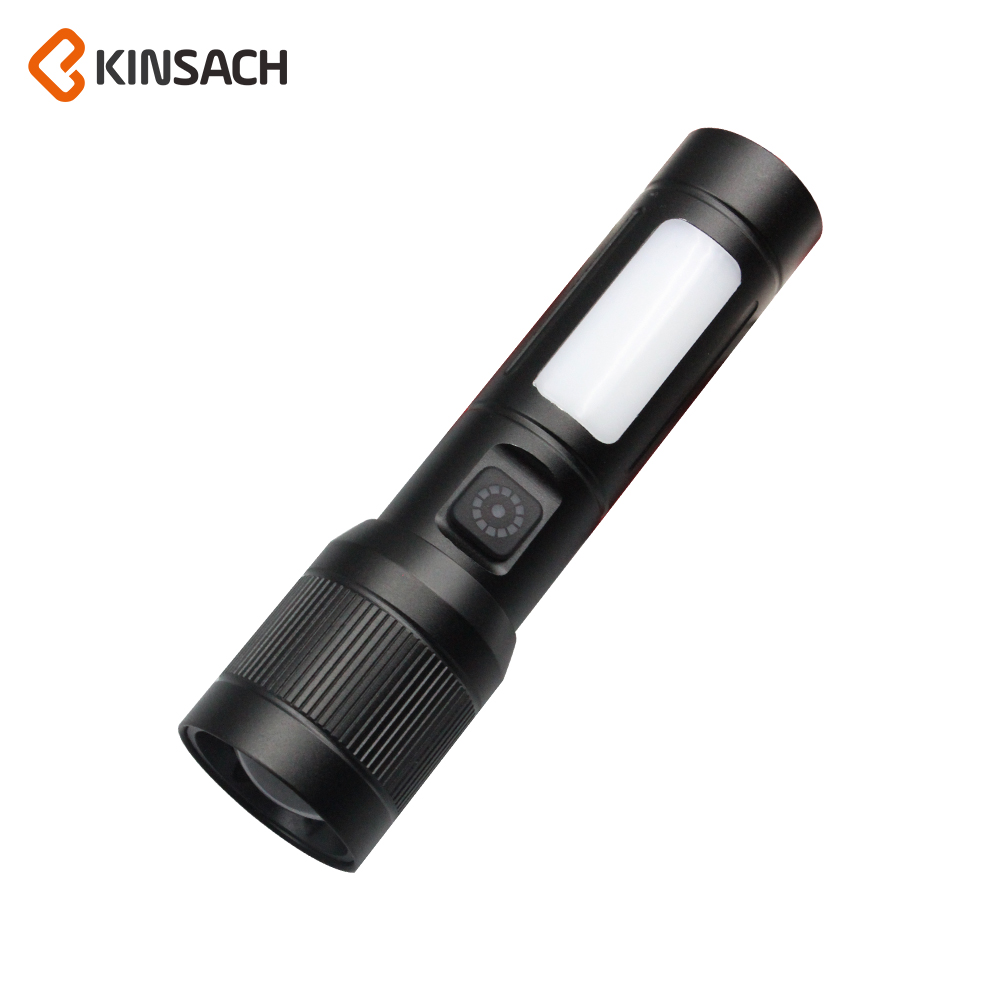 KINSACH星之源多功能铝合金 白激光黑色 手电筒