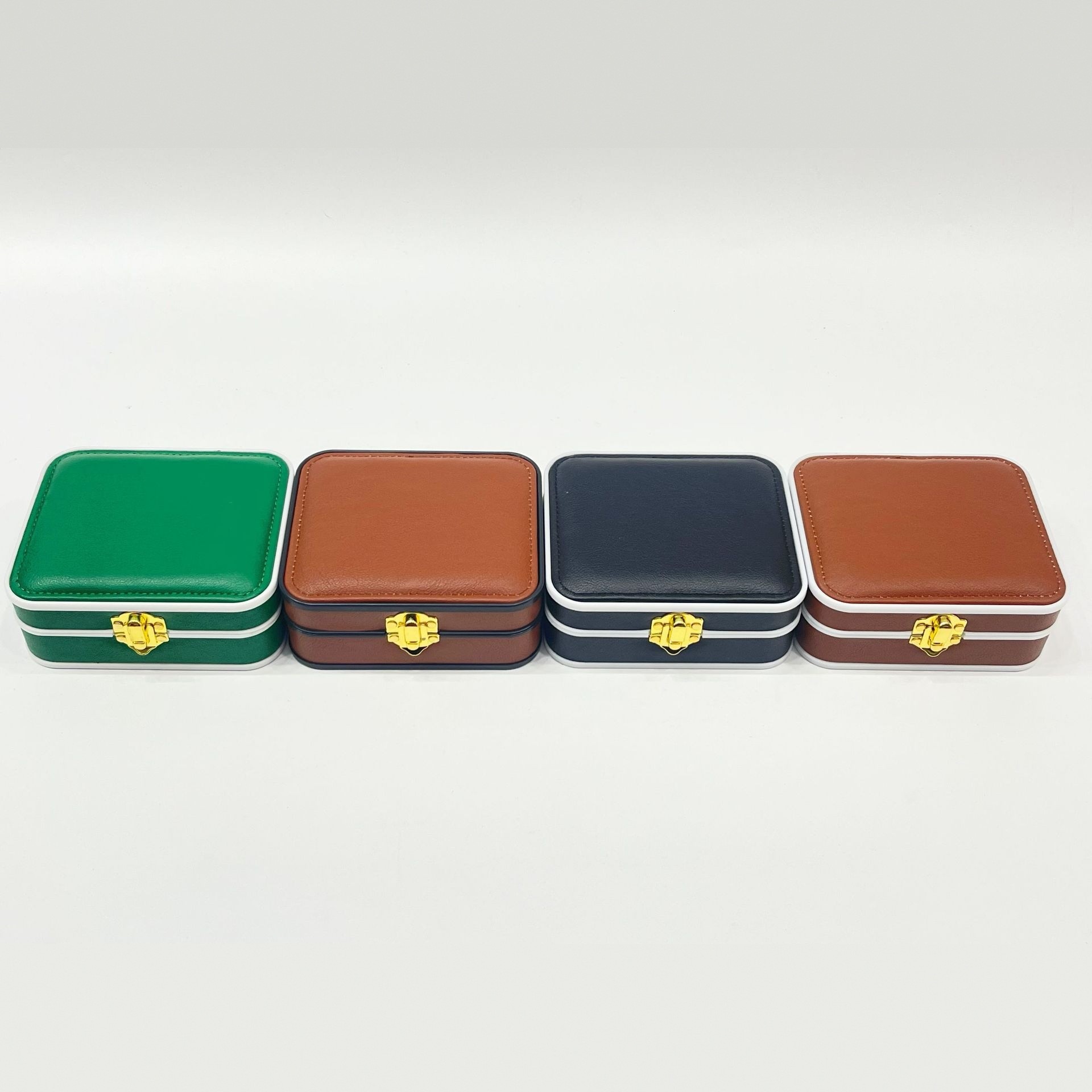 Jewelry box, travel accessories, portable ins storage macaron jewelry box, necklace ring jewelry box Item Picture