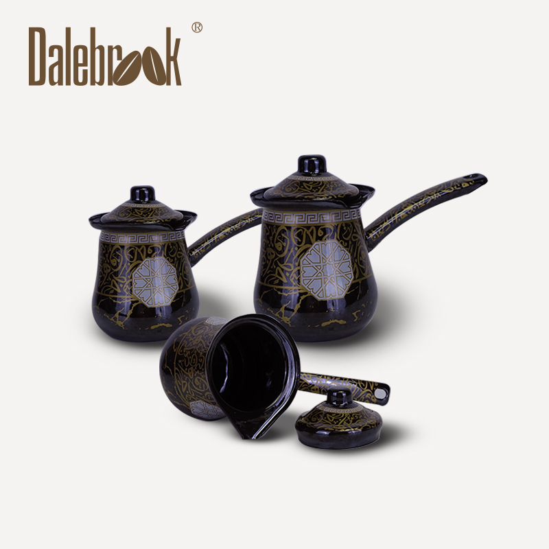 Dalebrook阿拉伯 咖啡杯搪瓷 手冲壶带盖套装礼盒伴手礼出口中东