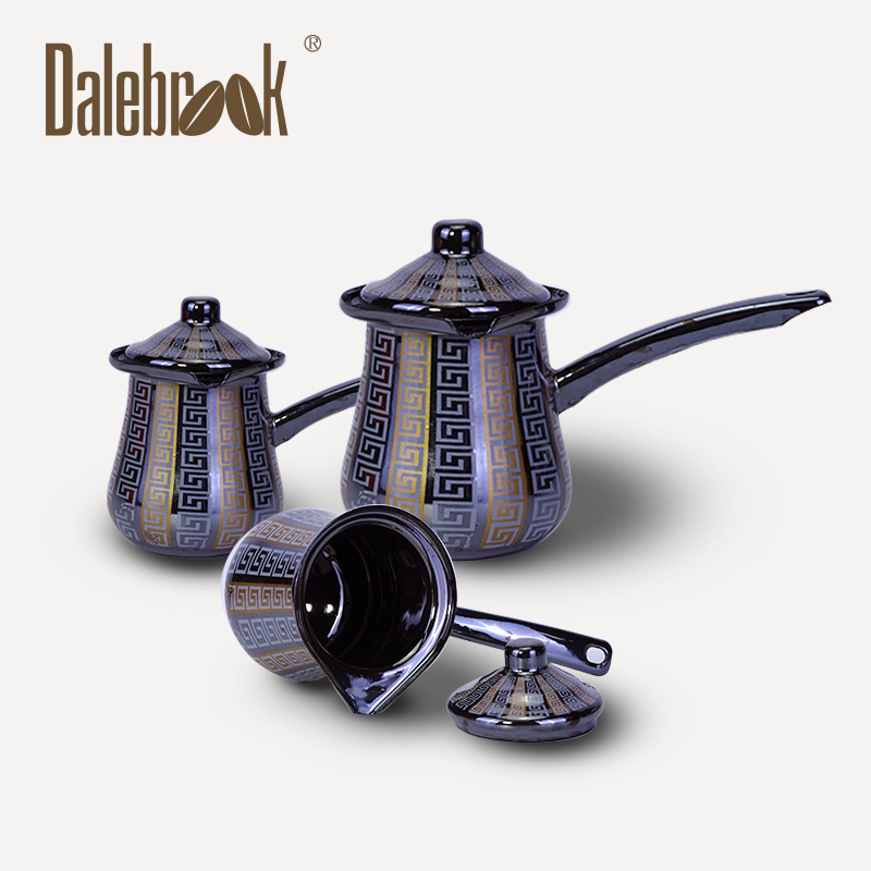 Dalebrook阿拉伯 咖啡杯搪瓷手冲壶带盖套装礼盒伴手礼出口中东