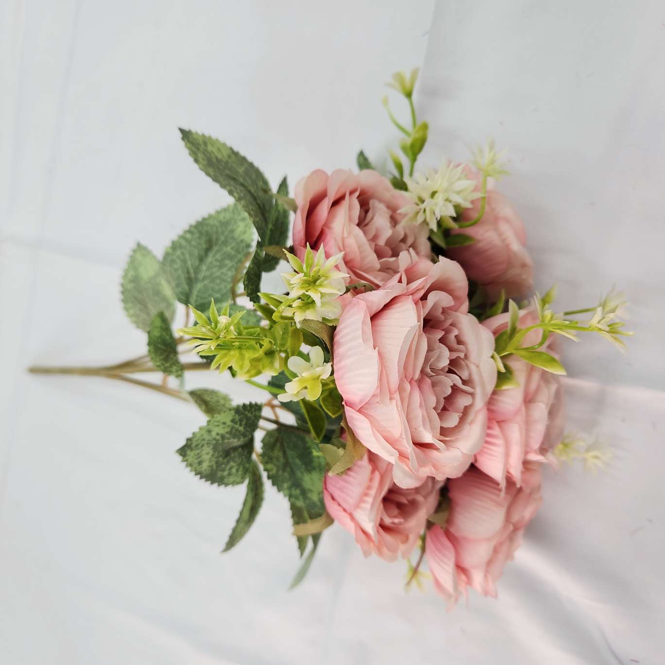 7 cabezas pequeño austin oficina simulación ramo de rosas decoración cultural ganchos tejer simulación flores detail image 10