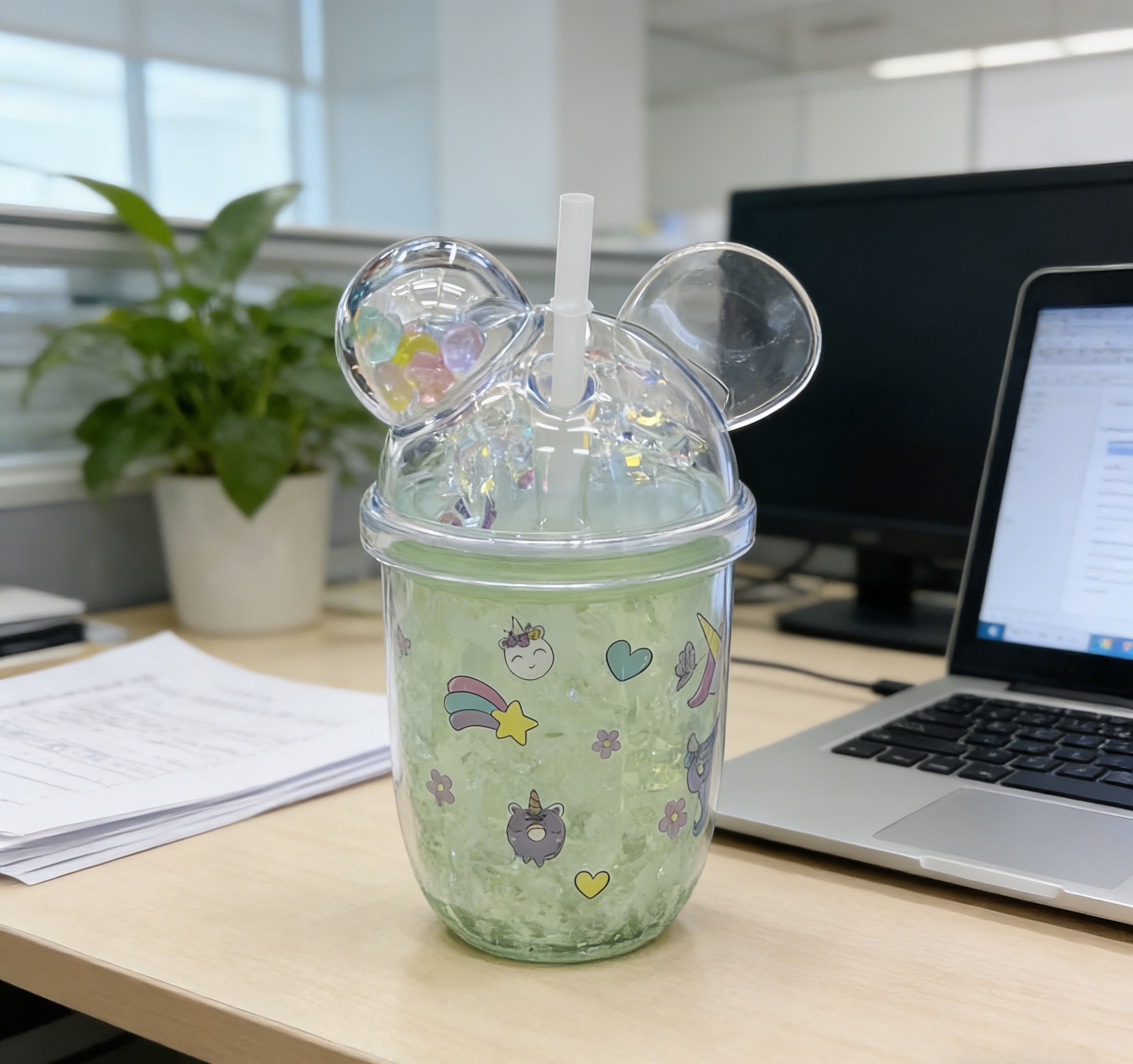 吸管杯实物图