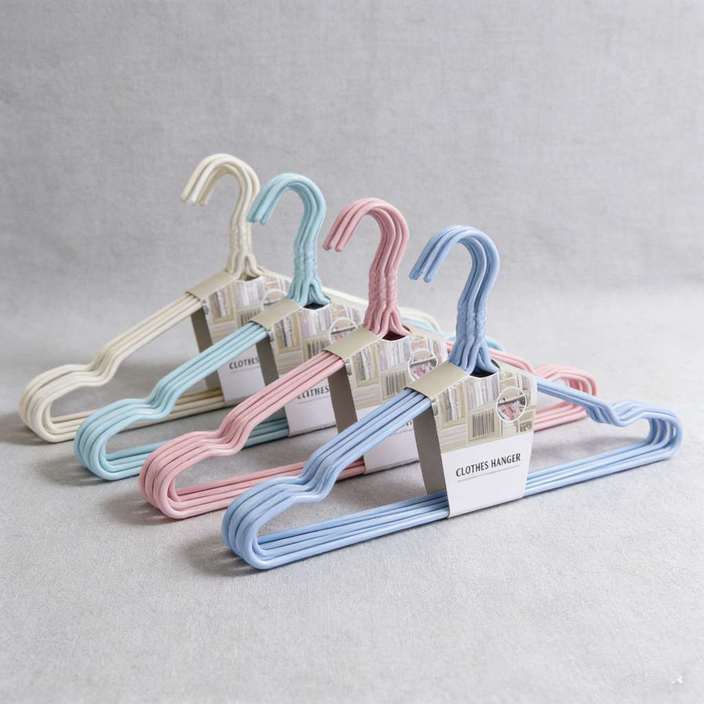 十支40克浸塑衣架干湿两用衣架家用挂衣晒衣服挂钩成人儿童防滑宿舍无痕晾衣架撑子