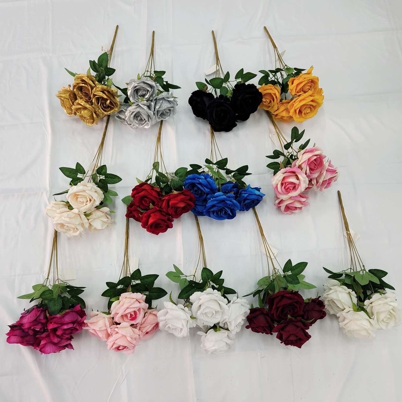 5 cabeza felpa acacia fushia oficina simulación rosa bouquet cultura creativa jardinería decoración ganchos tejer simulación flores DIY accesorios para el pelo