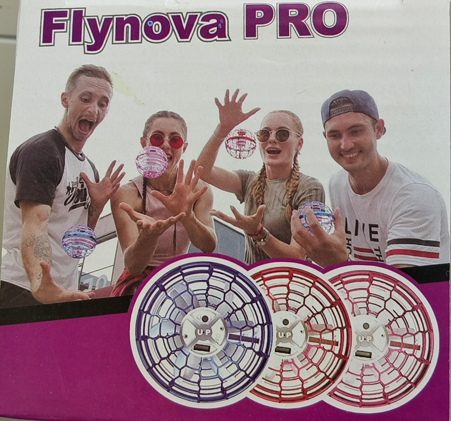 Flynova  PRO智能感应回旋魔法飞行球陀螺仪感应飞行发光魔术球彩盒包装USB充电款详情1
