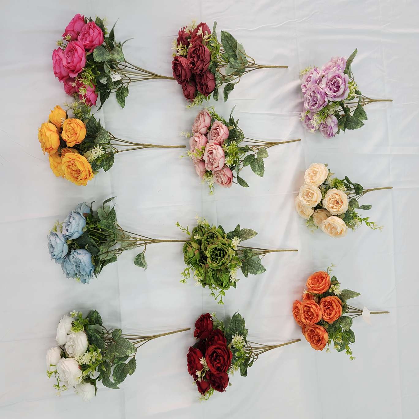 7 cabezas pequeño austin oficina simulación ramo de rosas decoración cultural ganchos tejer simulación flores