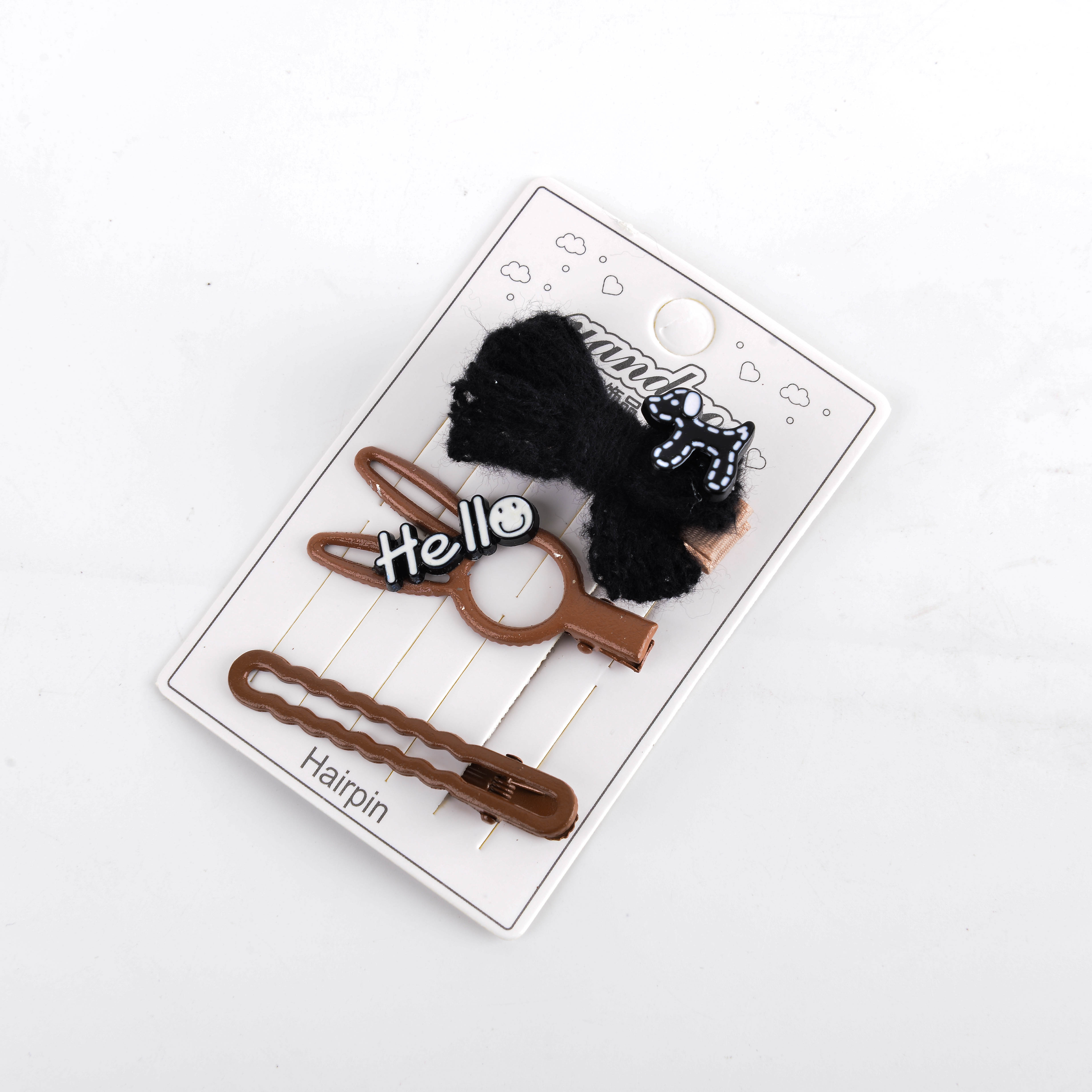New sweet woolen bow BB hair clips for autumn and winter, versatile and simple side clips for short hair Application Scenario
