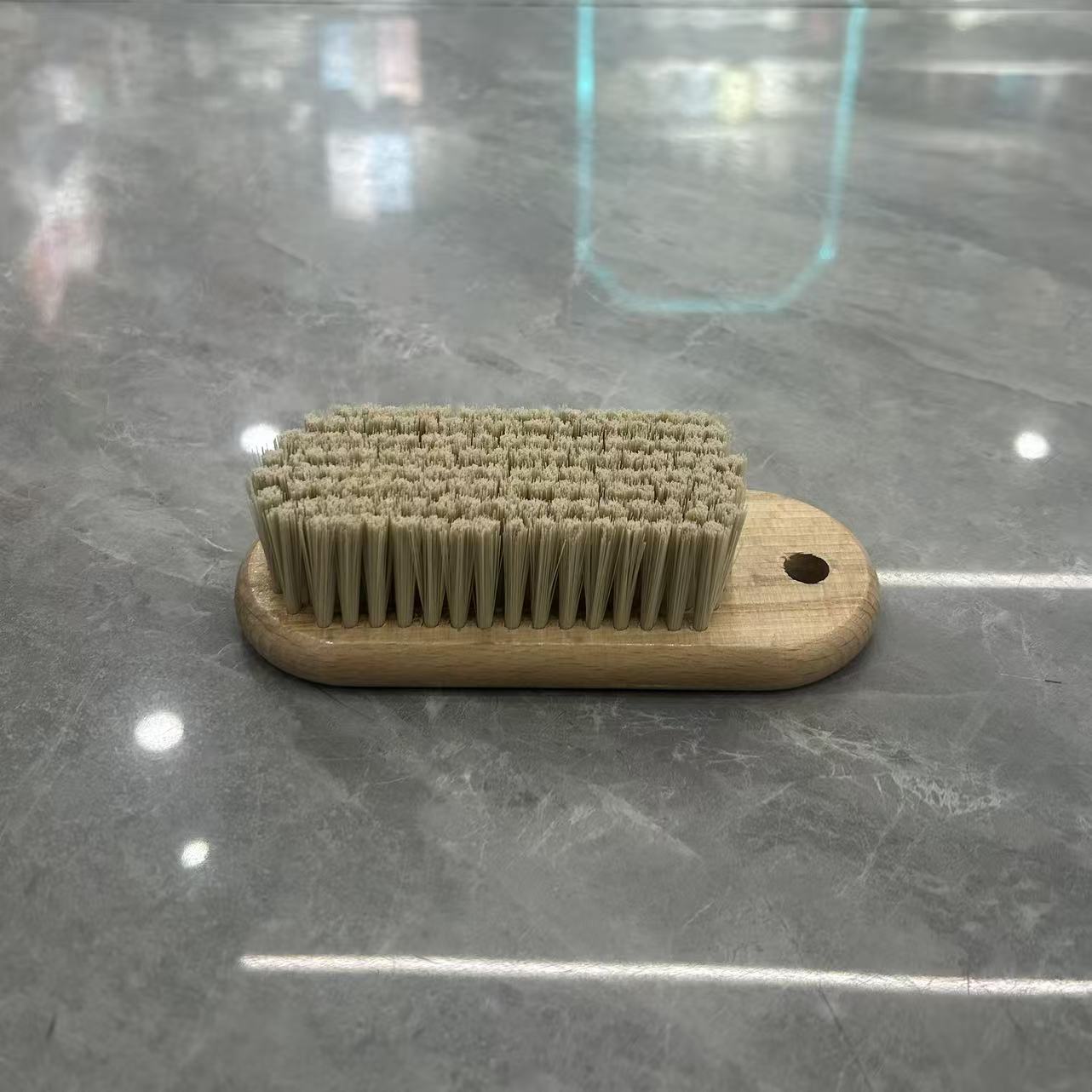 实木柄清洁刷厨房短柄洗锅刷家用多功能去污刷批发 北欧风实木柄锅刷家用厨房清洁刷短柄去污洗碗刷批发