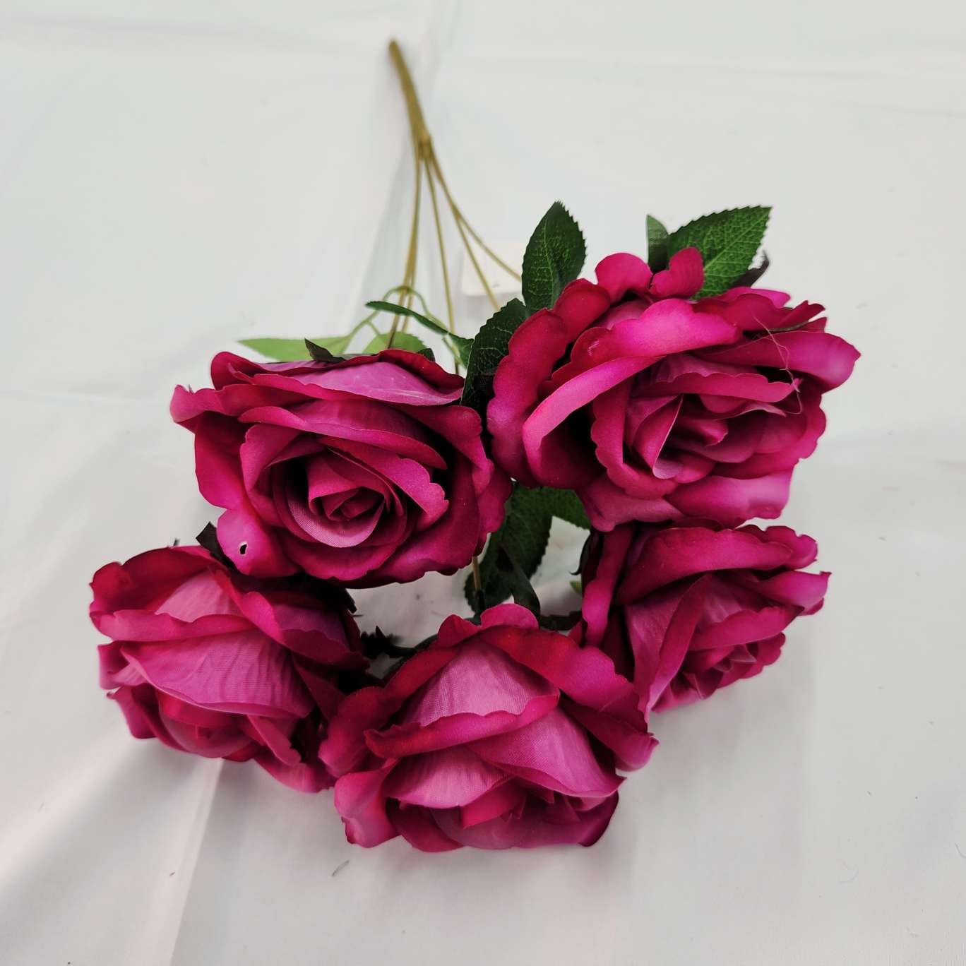 5 cabeza felpa acacia fushia oficina simulación rosa bouquet cultura creativa jardinería decoración ganchos tejer simulación flores DIY accesorios para el pelo detail image 12
