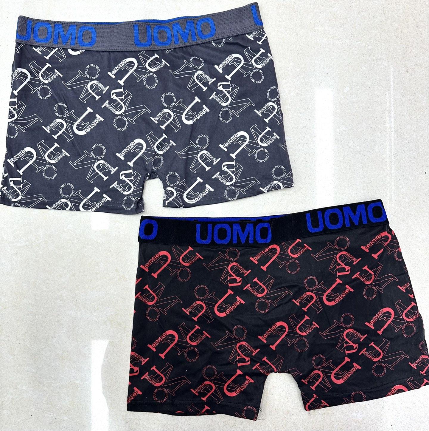 668# Men's underwear for export to Europe, America and Africa in solid color, contrasting color, with printed letter edges on the waist, is comfortable, breathable and won't make you sweat Item Picture