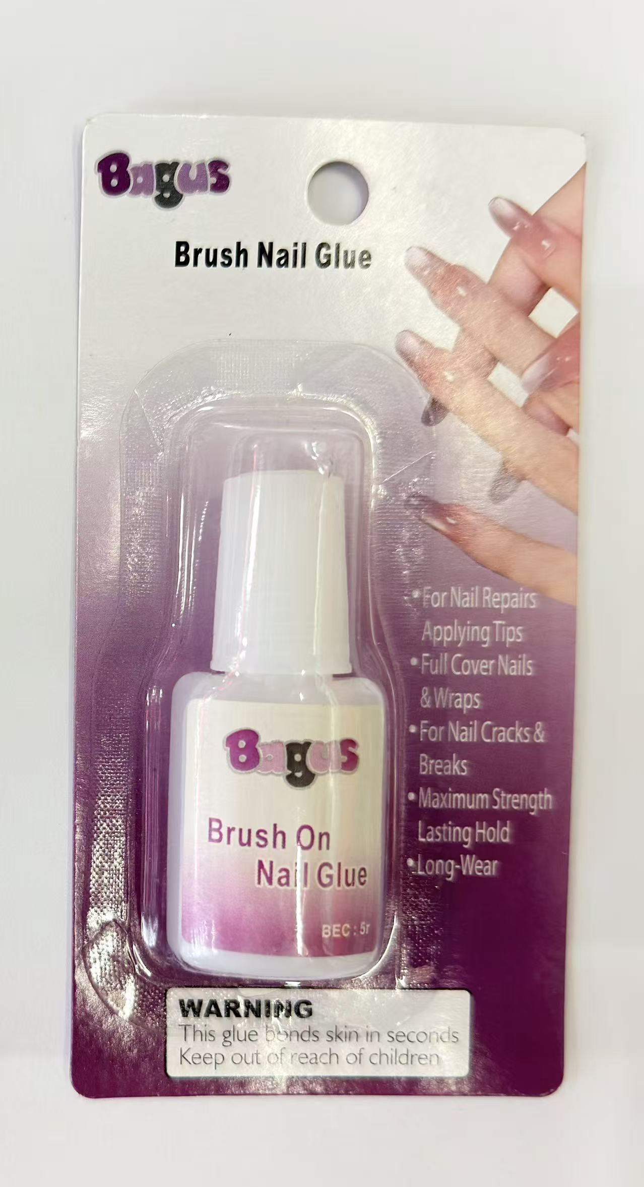 Bagus美甲专用胶无痕贴穿戴甲短甲持久牢固
