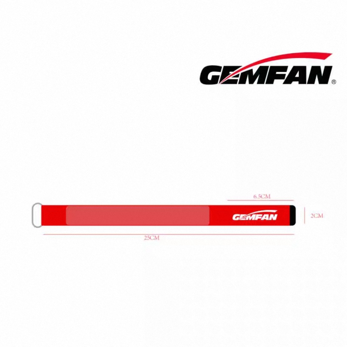 乾丰Gem fan FPV电池扎带 绑带固定电池 荧光黄 红色产品图