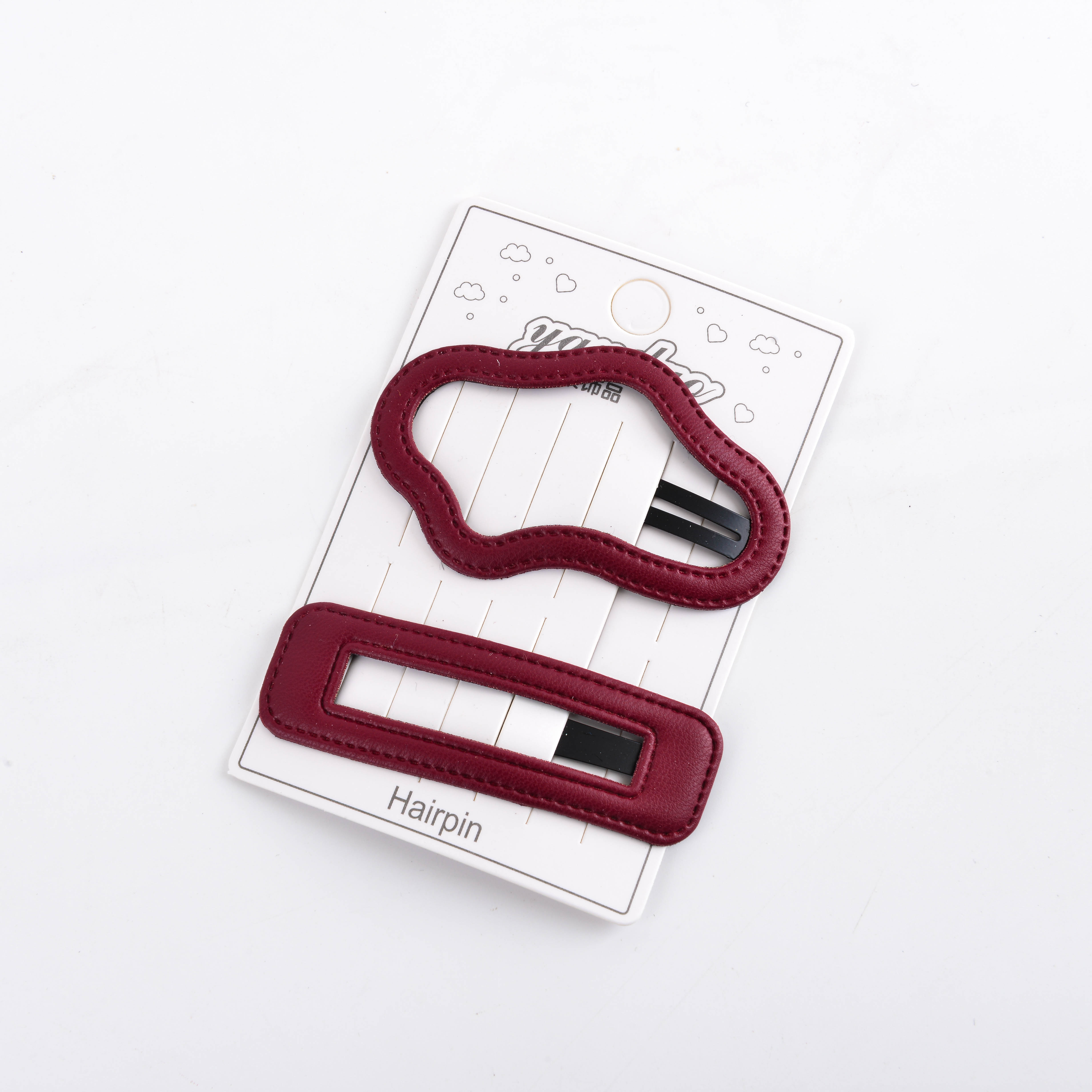 Children's hair clips, dopamine leather, cute hair accessories, girls' bangs, hair clips, headwear, non-damaging hair clips, bb clips details Picture
