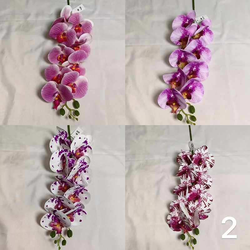 9头蝴蝶兰3D打印胶片仿真兰花手感花婚庆装饰花新年元宵花卉盆栽