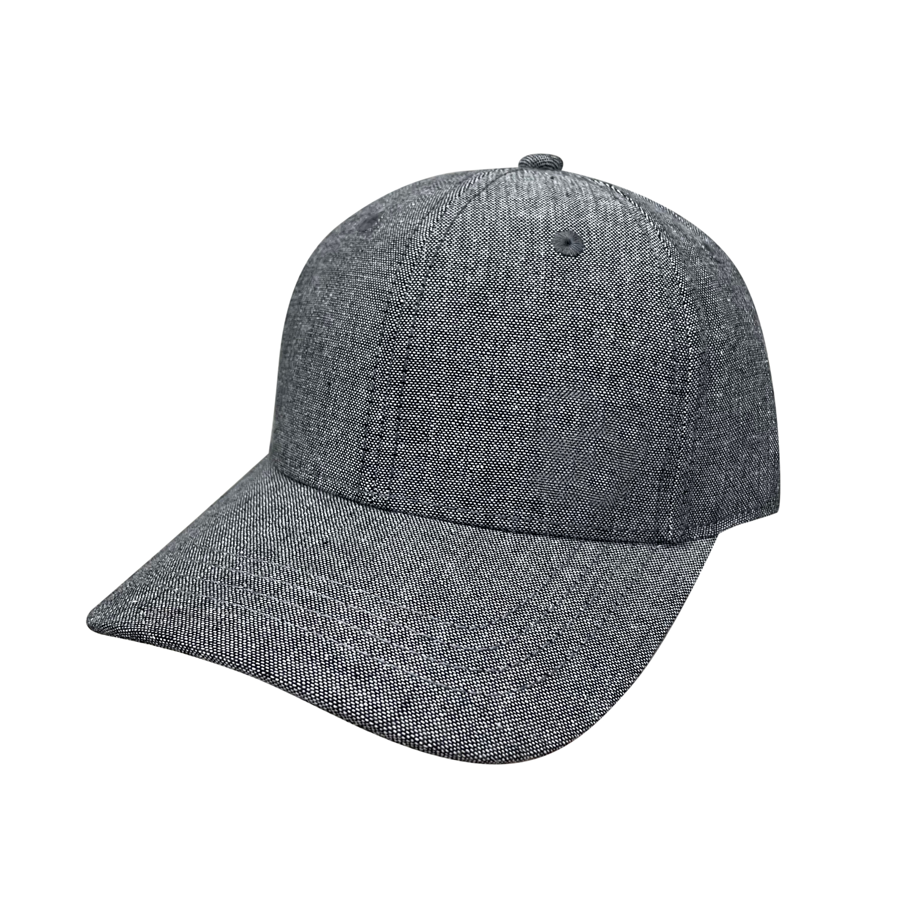 Spring and summer new smooth cotton and linen baseball cap, retro and versatile, trendy slightly curved brim baseball cap, high-quality men's outdoor sunshade, fashionable hat with dot pattern Item Picture