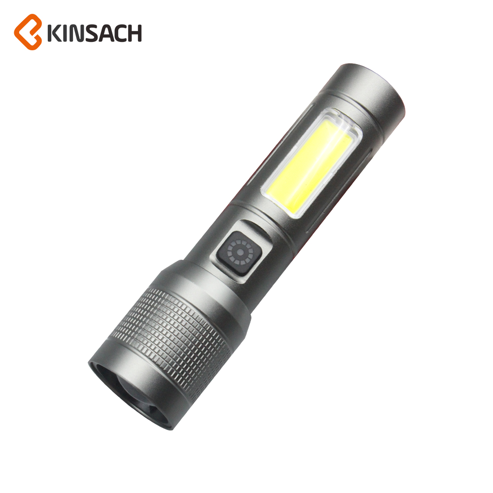 KINSACH星之源多功能铝合金伸缩聚焦白激光 手电筒