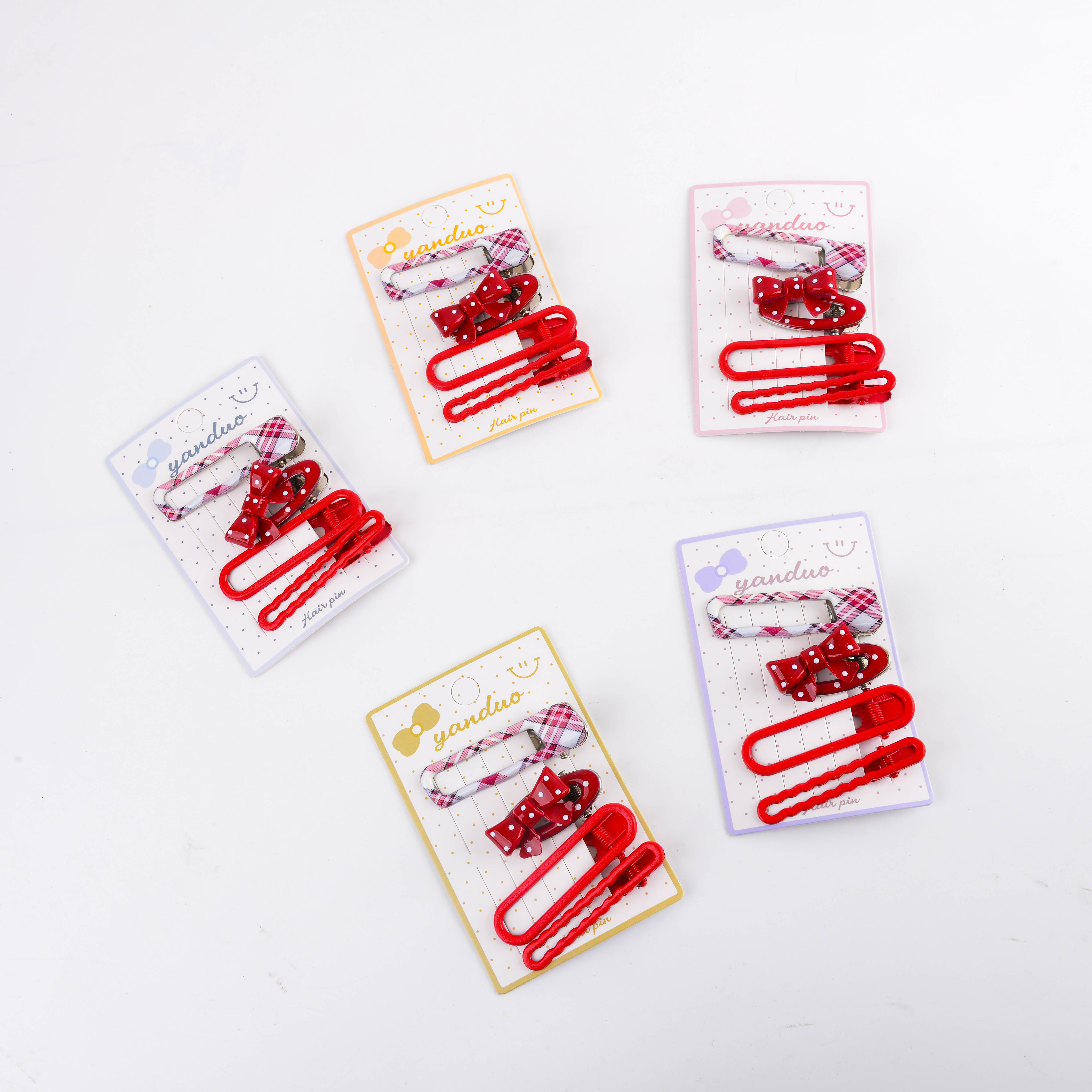 糖果色发夹少女侧边夹鸭嘴夹网红一字夹可爱小发夹刘海夹发卡头饰