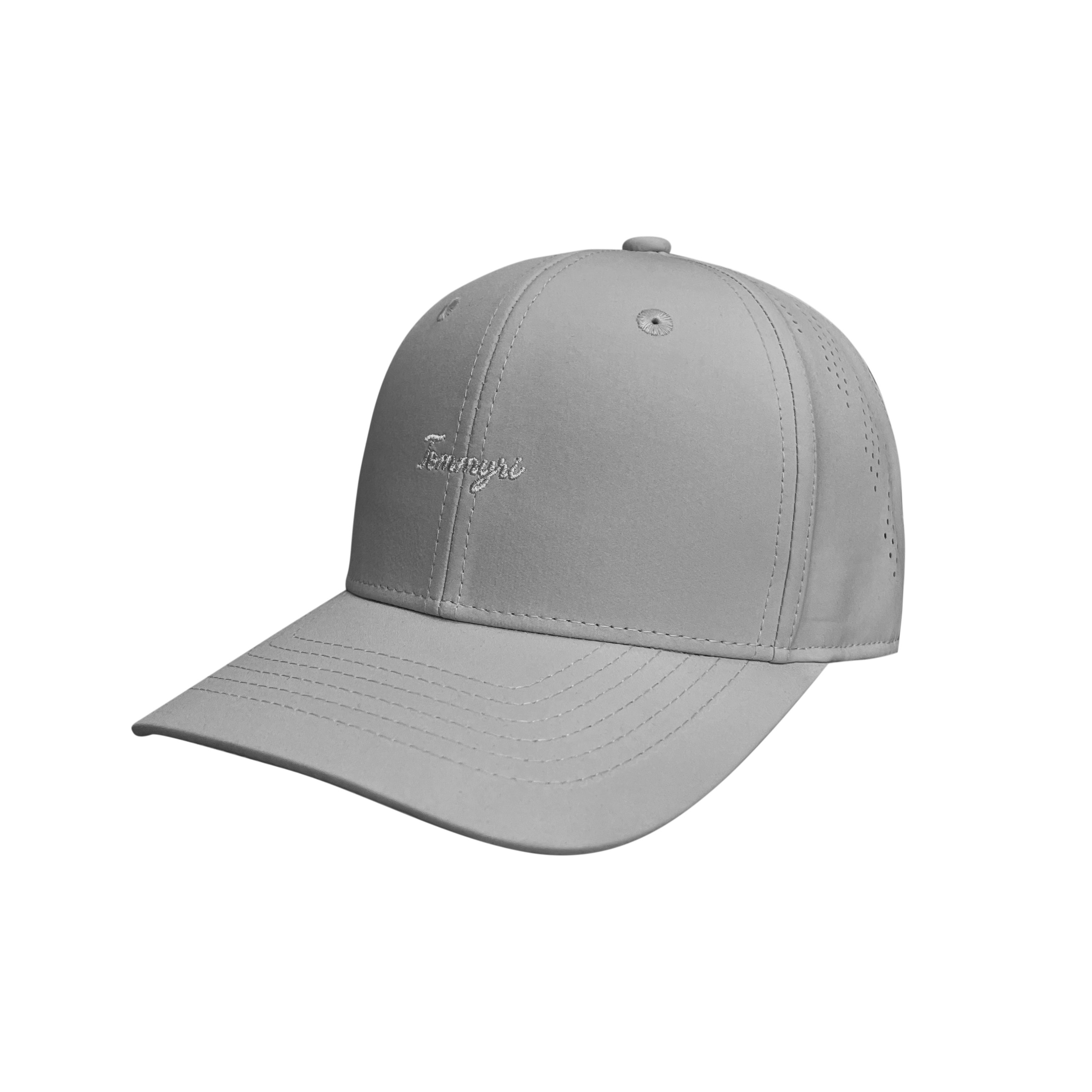 Spring and summer thin outdoor water-repellent, quick-drying, laser-punched sports baseball cap, versatile, trendy, simple, solid-color light plate, sun protection, breathable, slightly curved brim, high-quality, unisex baseball cap Item Picture