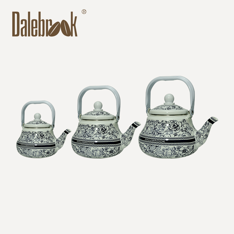 Dalebrook搪瓷梨形壶 中东沙特红茶壶热水壶凉水壶tea kettle