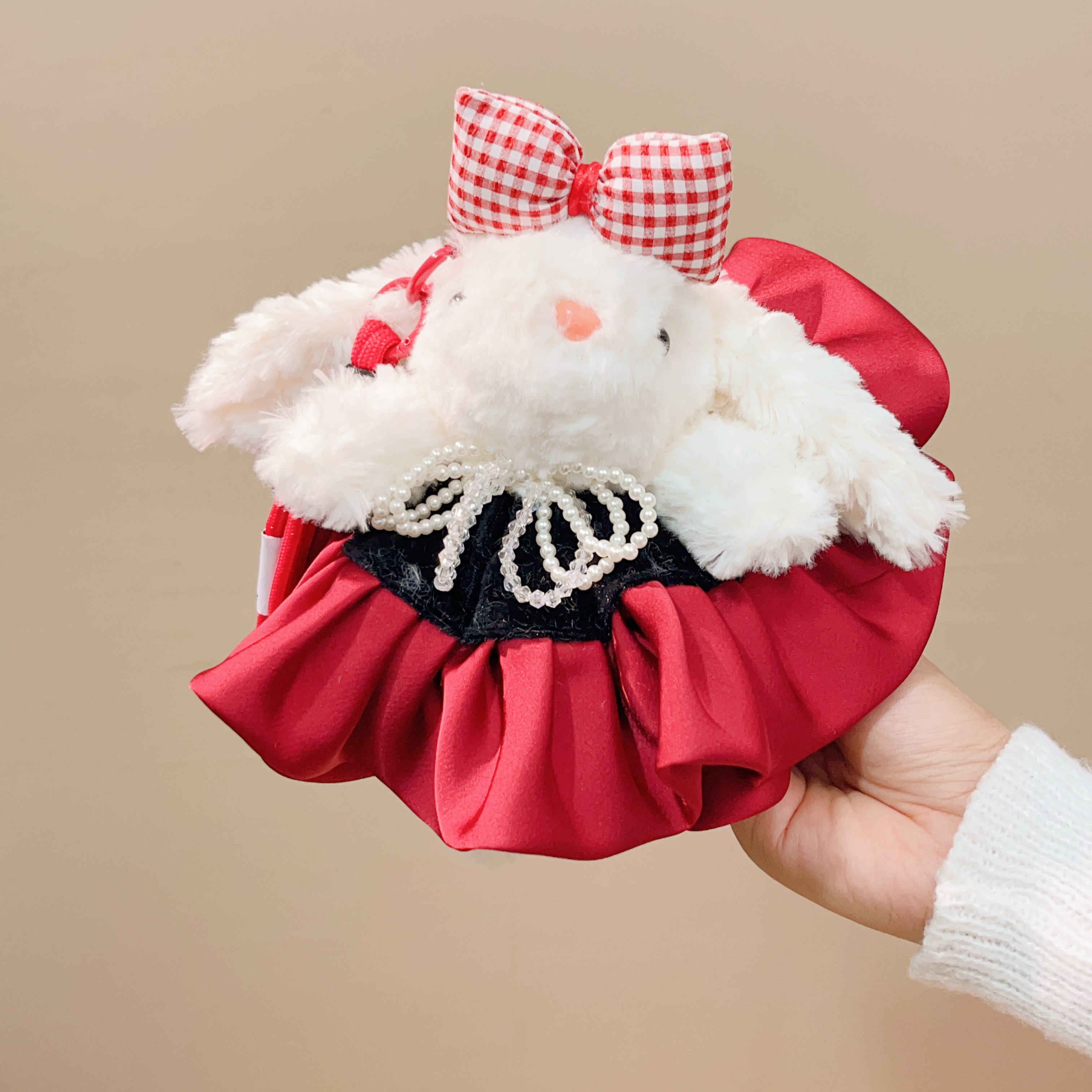 Plush toy, rabbit doll, cute doll, soft and adorable pillow, children's gift details Picture