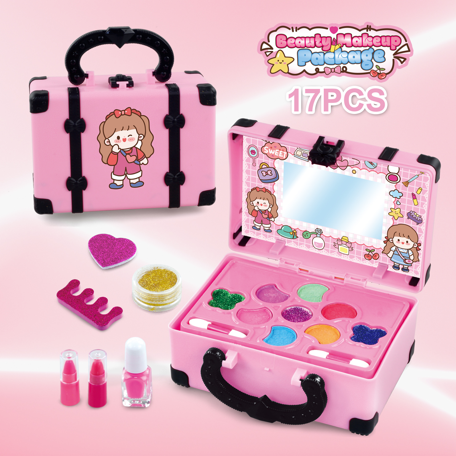 TH79887 Cosmetics Suitcase details Picture