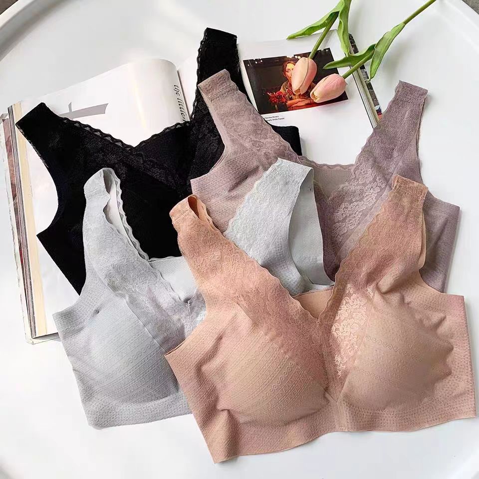 A02# Export to the Middle East and Africa, inventory of women's wide-band, beautiful back, low-price, comfortable women's sports underwear, sexy lace, beautiful back, sports nylon bra, QNI full figure