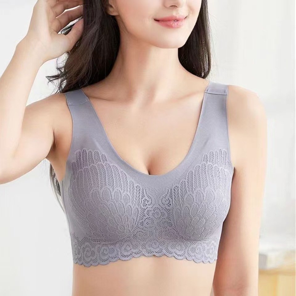 40# broadband vest, detachable chest cushion for export to the Middle East inventory, latex 4.0 seamless back beauty underwear, women's small chest without steel rings, adjustable breathable, exercise sleep, women's QNI details Picture