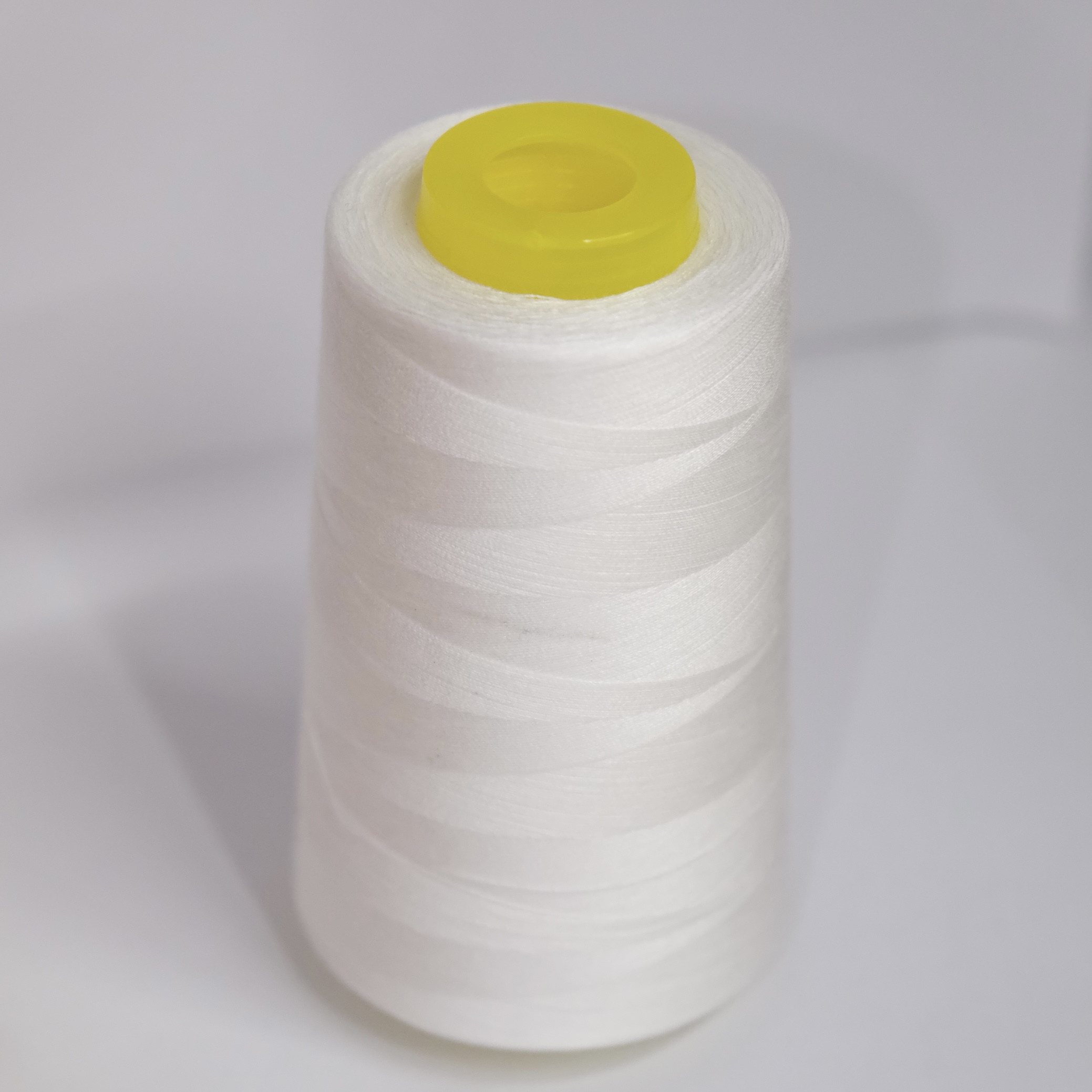Chiba brand 40/2 polyester sewing thread in natural white