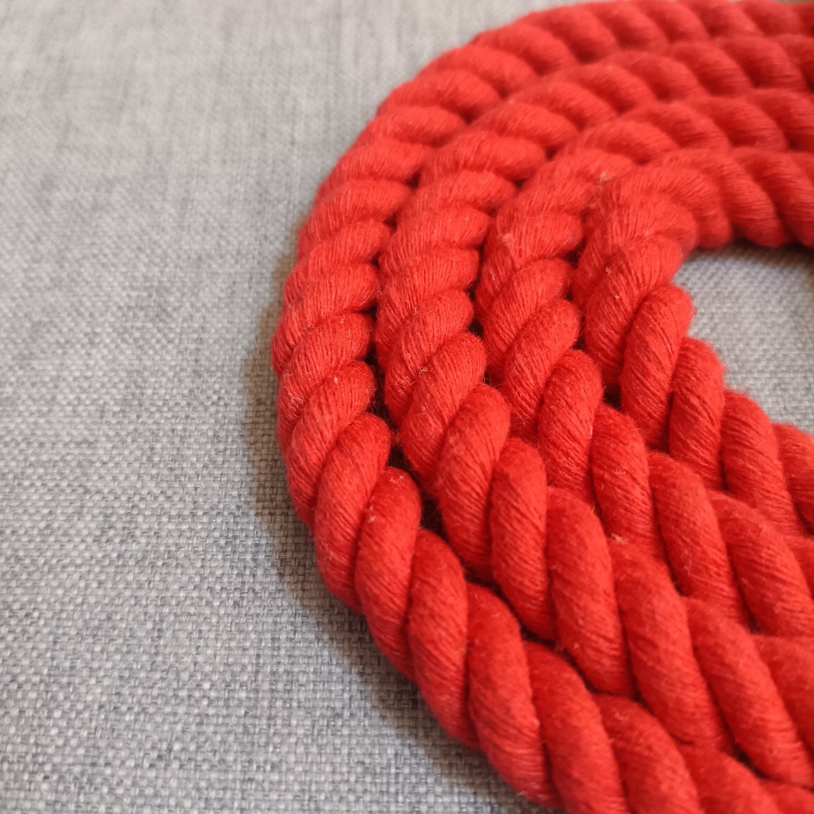 Cross-border 150 cm long and 12 mm wide, with leather handle, color and white three-strand round rope, pet leash, dog leash, customizable leash, dog leash full figure