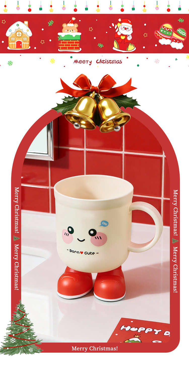 J06-9014-1 New high-appearation-level household mouthwash cup, brushing cup, student dormitory washing toothbrush, toothware cup, couple and children's tooth cup detail image 2