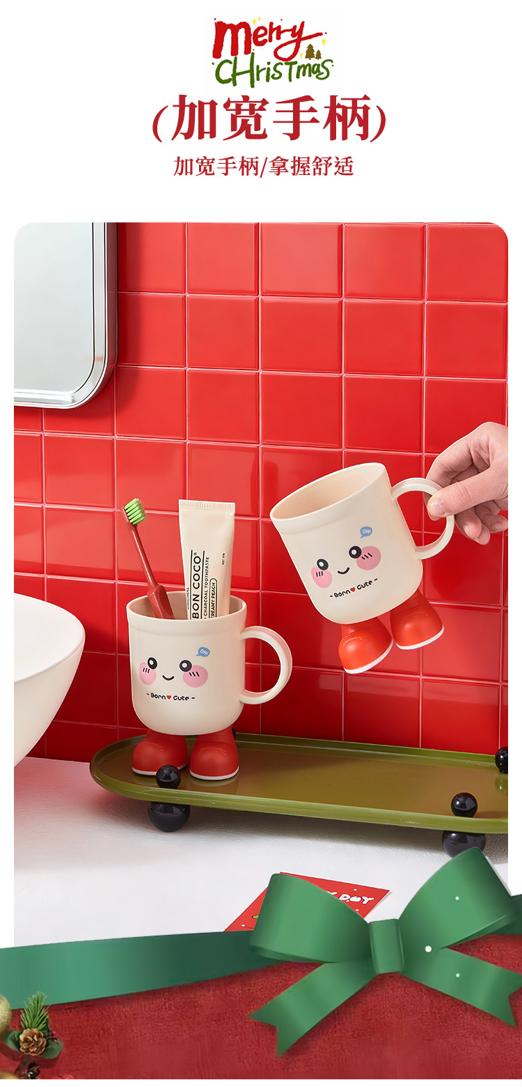 J06-9014-1 New high-appearation-level household mouthwash cup, brushing cup, student dormitory washing toothbrush, toothware cup, couple and children's tooth cup detail image 3