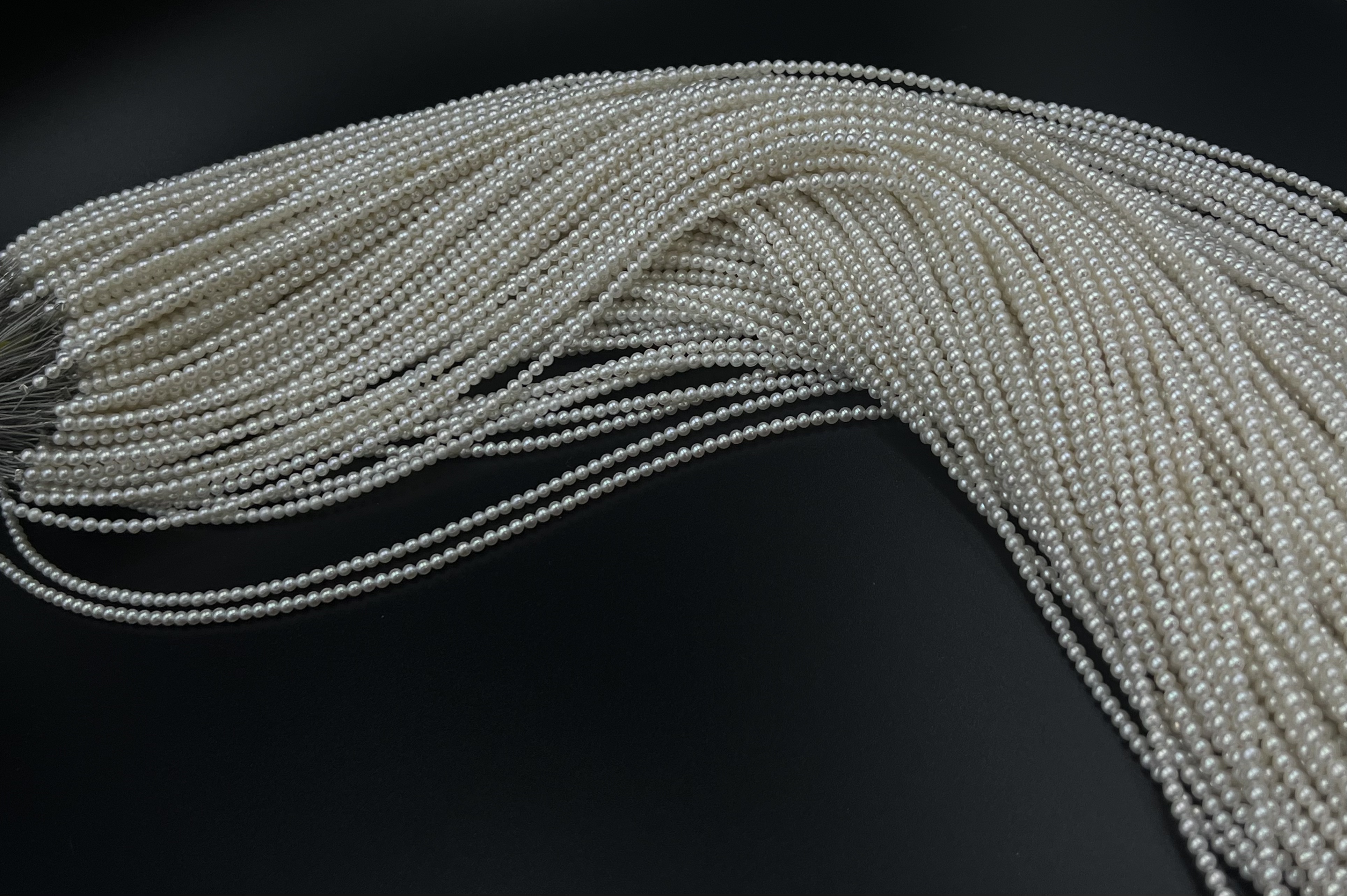 Natural pearl necklace, millet pearl string, freshwater pearl detail image 3