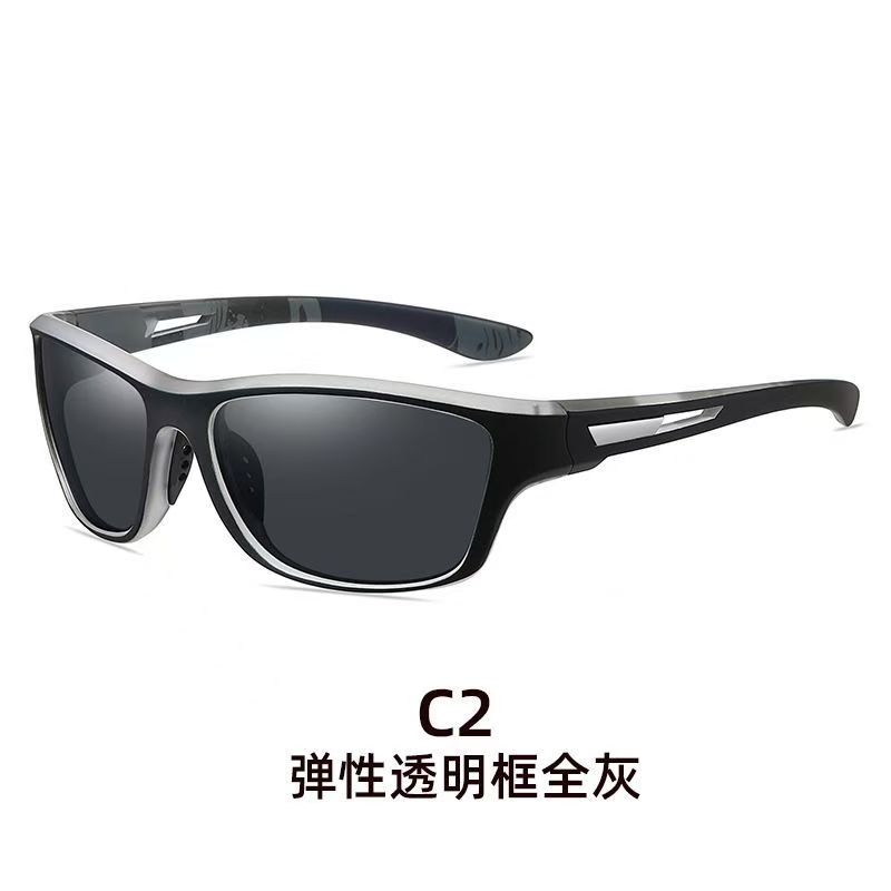 运动款太阳镜男士偏光炫彩膜系列眼镜 防尘镜骑行眼镜