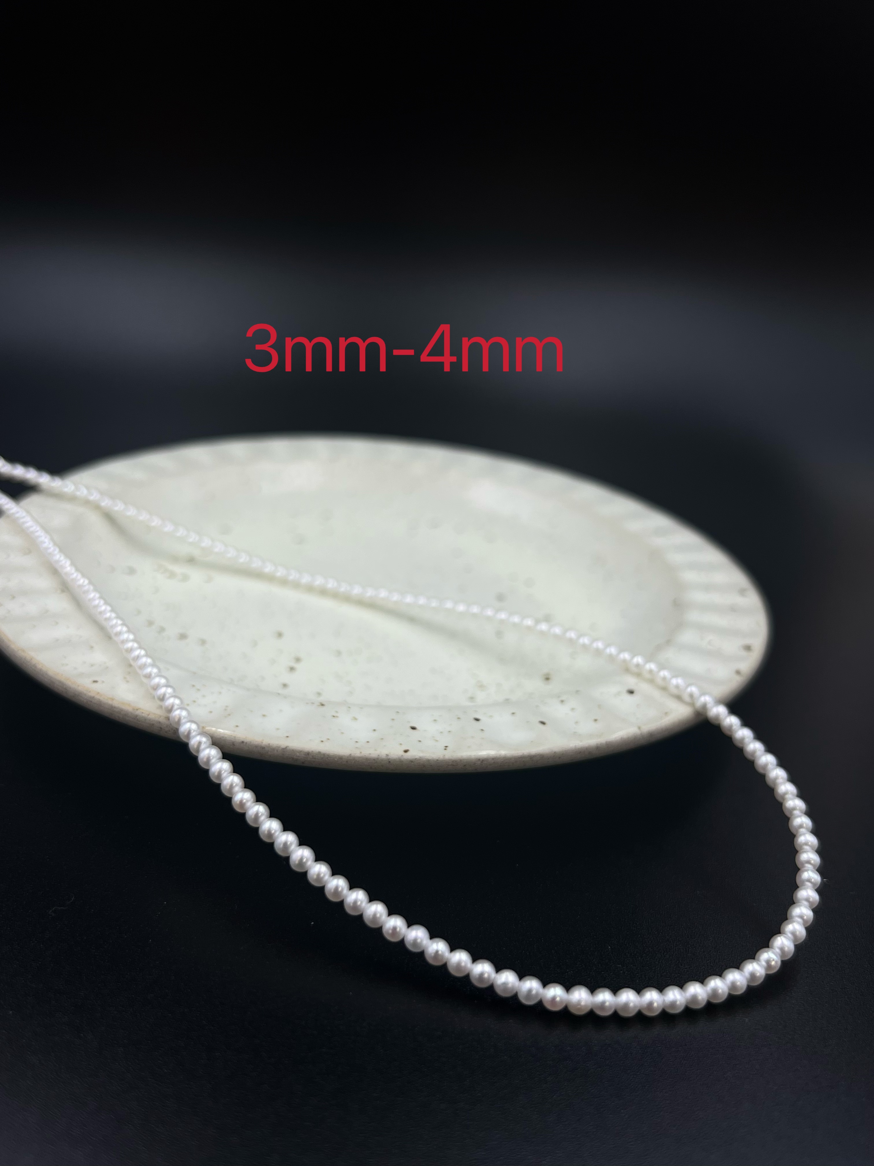 天然珍珠项链 小米珠 珍珠串 淡水珍珠