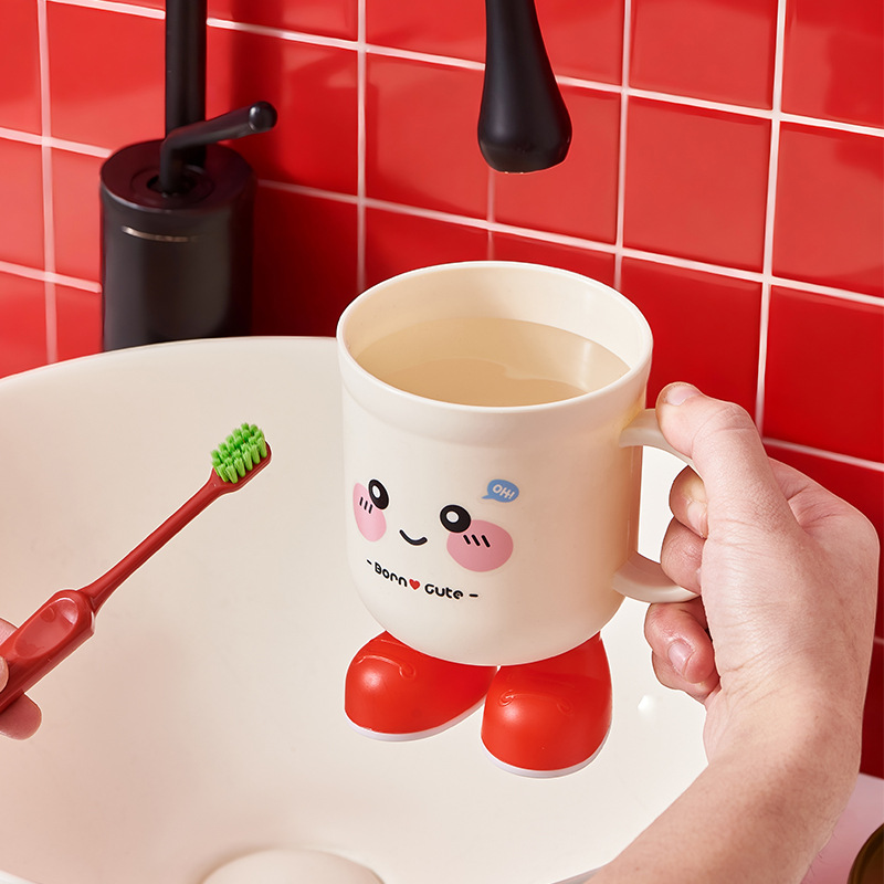 J06-9014-1 New high-appearation-level household mouthwash cup, brushing cup, student dormitory washing toothbrush, toothware cup, couple and children's tooth cup details Picture