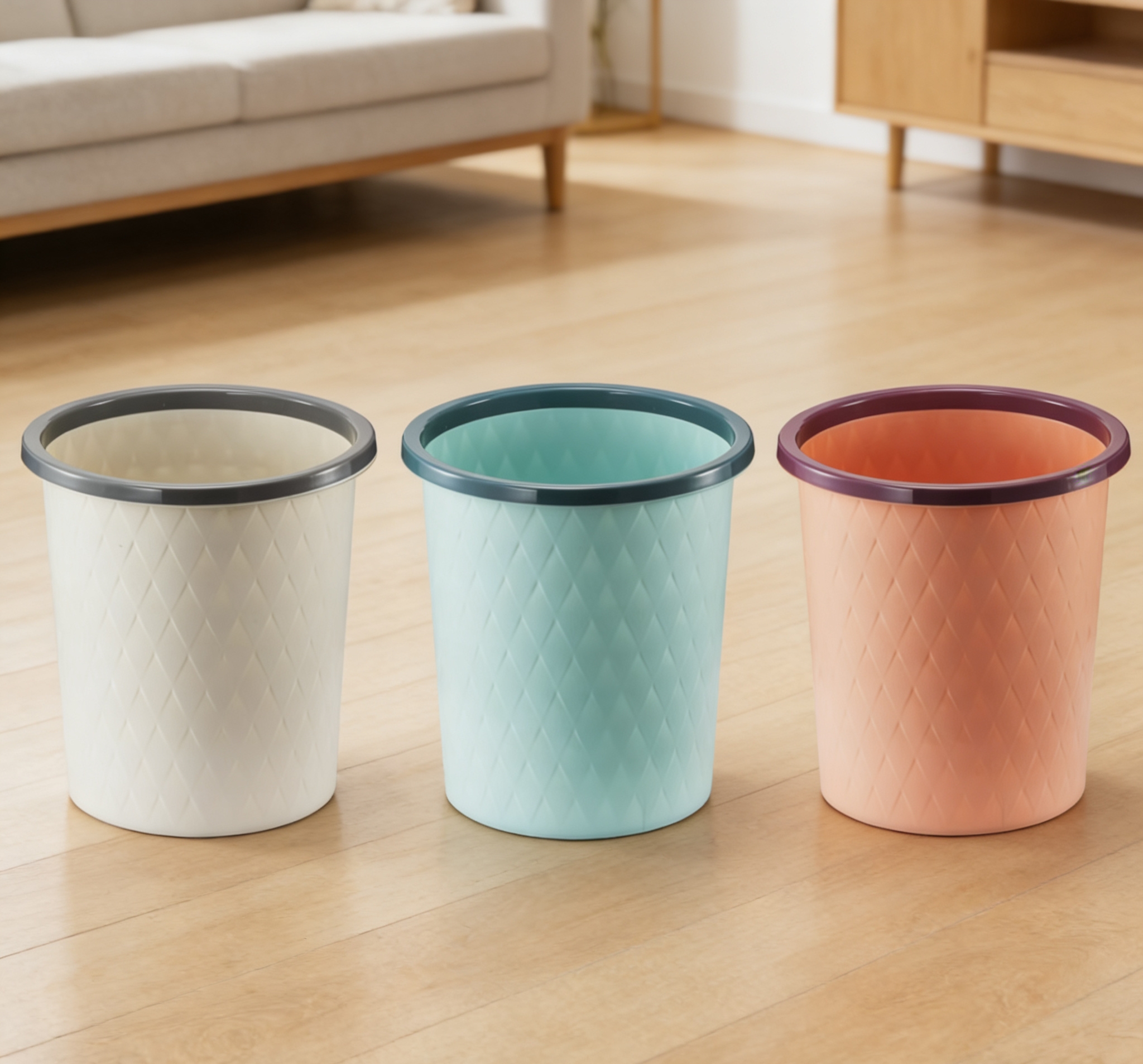 垃圾桶/垃圾桶收纳桶/笑脸垃圾桶/不锈钢垃圾桶带盖/垃圾篓白底实物图