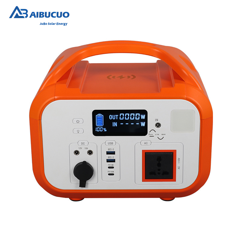 AIBUCUO Cross-border 110V Outdoor mobile Power Bank 600W Portable Solar energy Storage Power Bank Lithium Iron Phosphate Item Picture