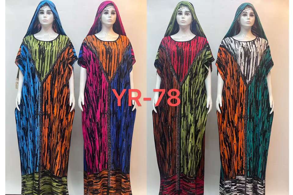 Muslim women's clothing, Arabian robes, Saudi women's large robes, ethnic style women's long dresses, abaya summer thin style Specification image