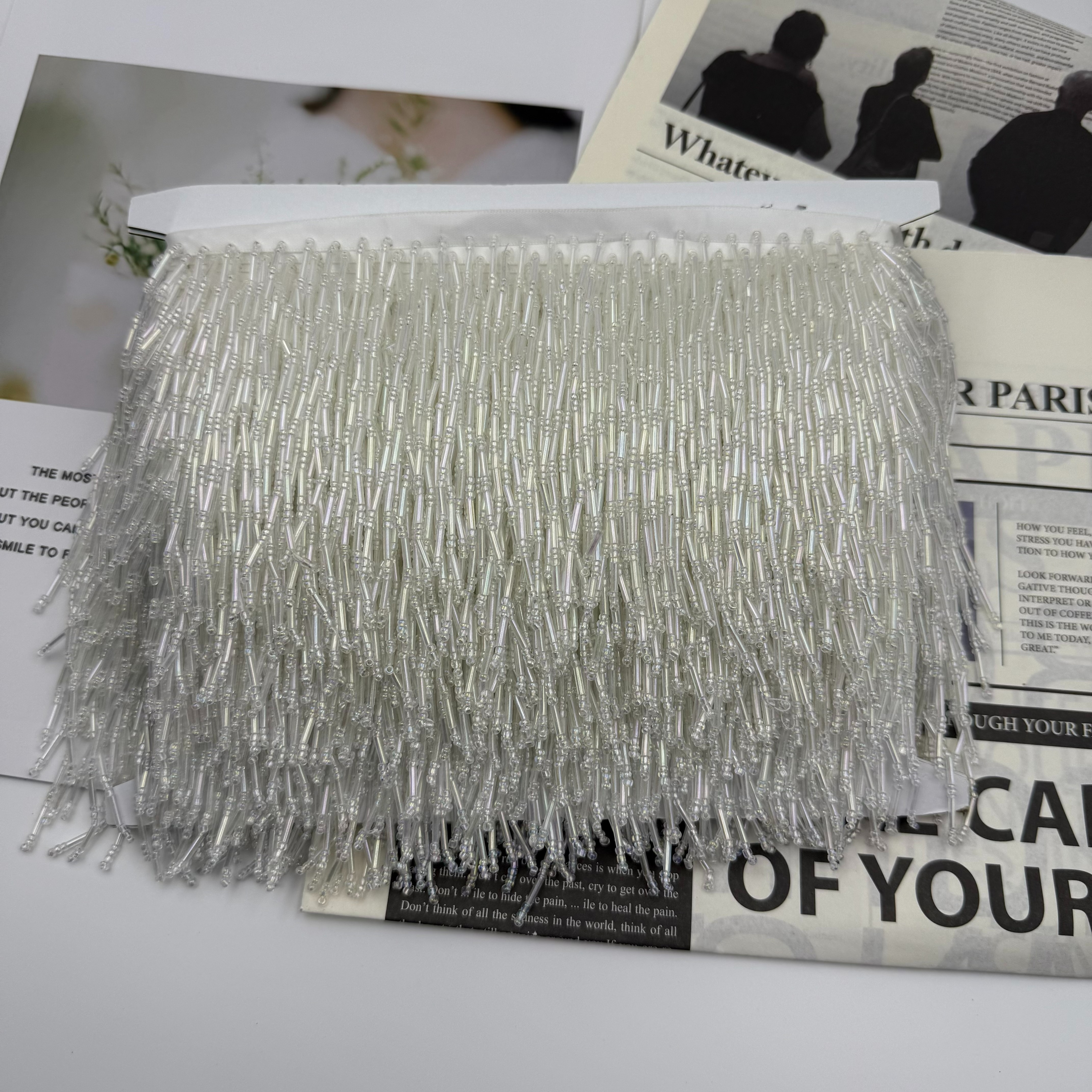 流苏/皮革小流苏/棉线流苏腰绳/尼龙流苏/中国结配件白底实物图