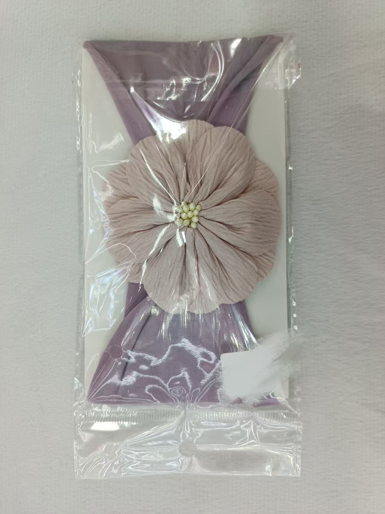 布花紫色发戴