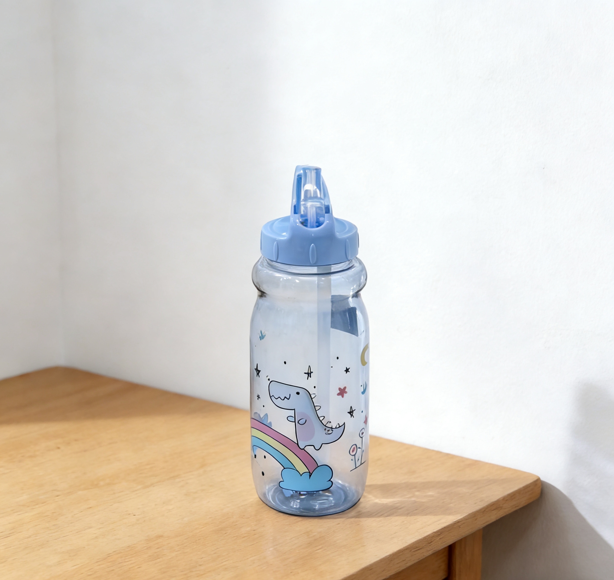 Wholesale of kindergarten children's water cups, dinosaur cartoon large-capacity straw water bottles, cartoon dinosaur children's straw cups, portable drinking cups for babies Item Picture