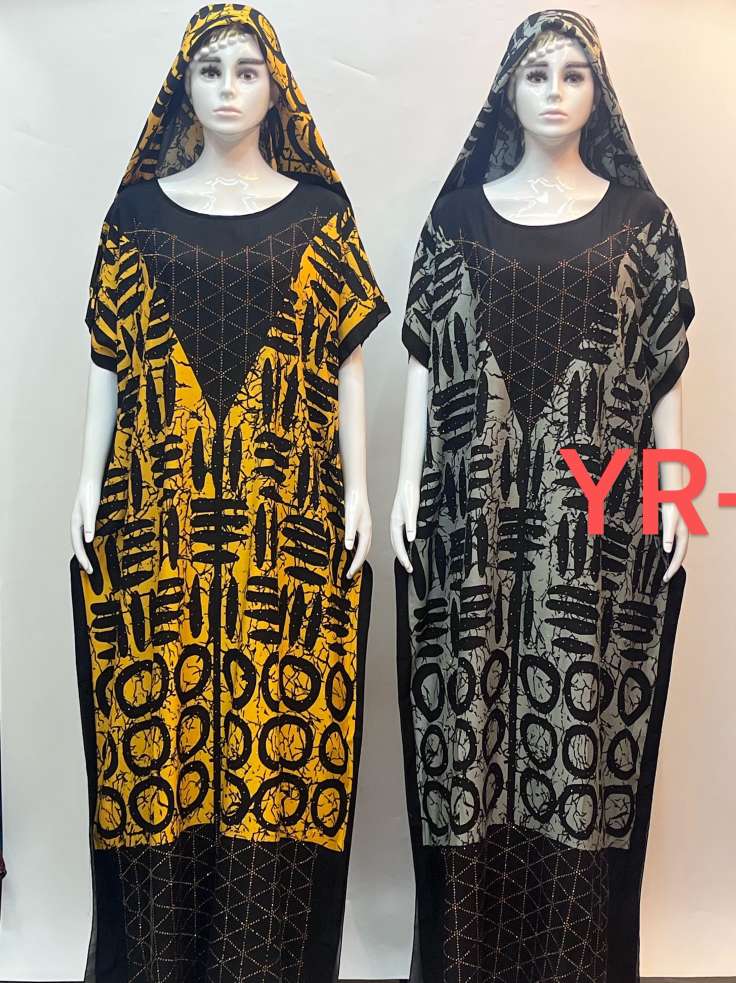 Muslim women's clothing, Arabian robes, Saudi women's large robes, ethnic style, women's long style abaya, summer thin style details Picture