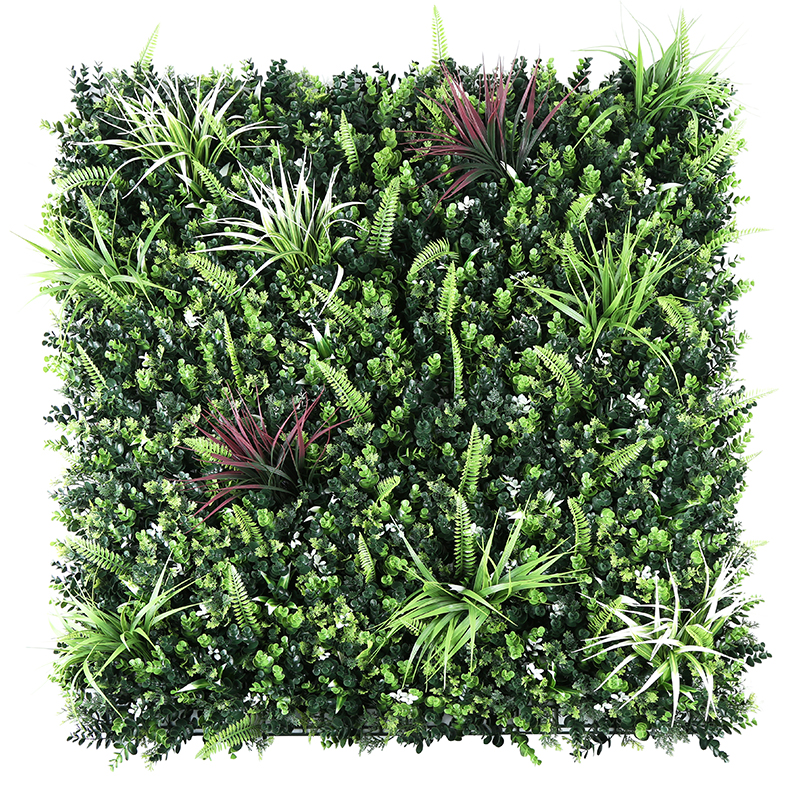 Artificial plant wall grass for foreign trade export, indoor and outdoor green plant landscape walls, and artificial green plant decoration for shopping mall walls