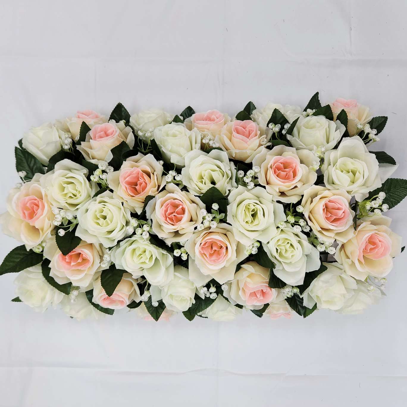 35头弯形花排地排花包柱子仿真园艺玫瑰花束防真插花钩织针织仿真花装饰品详情图13