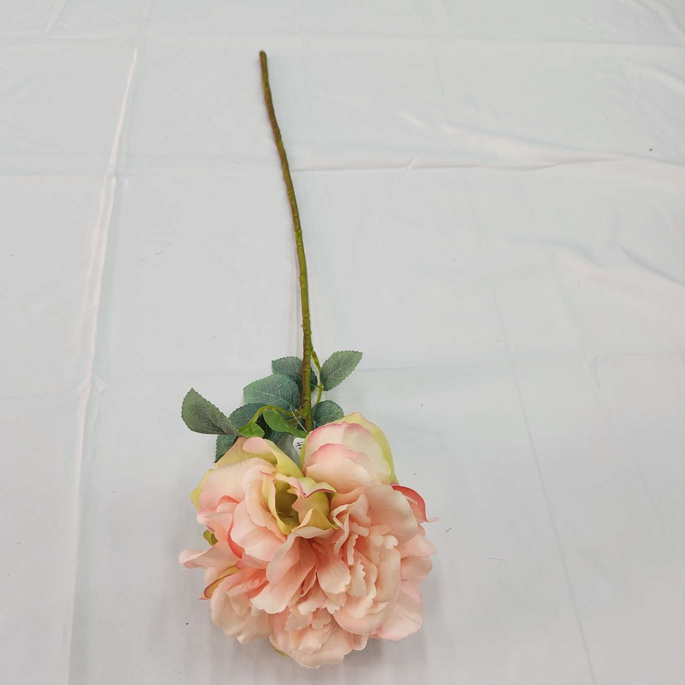 Single-stem imperial concubine peony office simulation rose, cultural gardening simulation flower arrangement, crocheted knitted flower bouquet, simulation flower decoration detail image 4