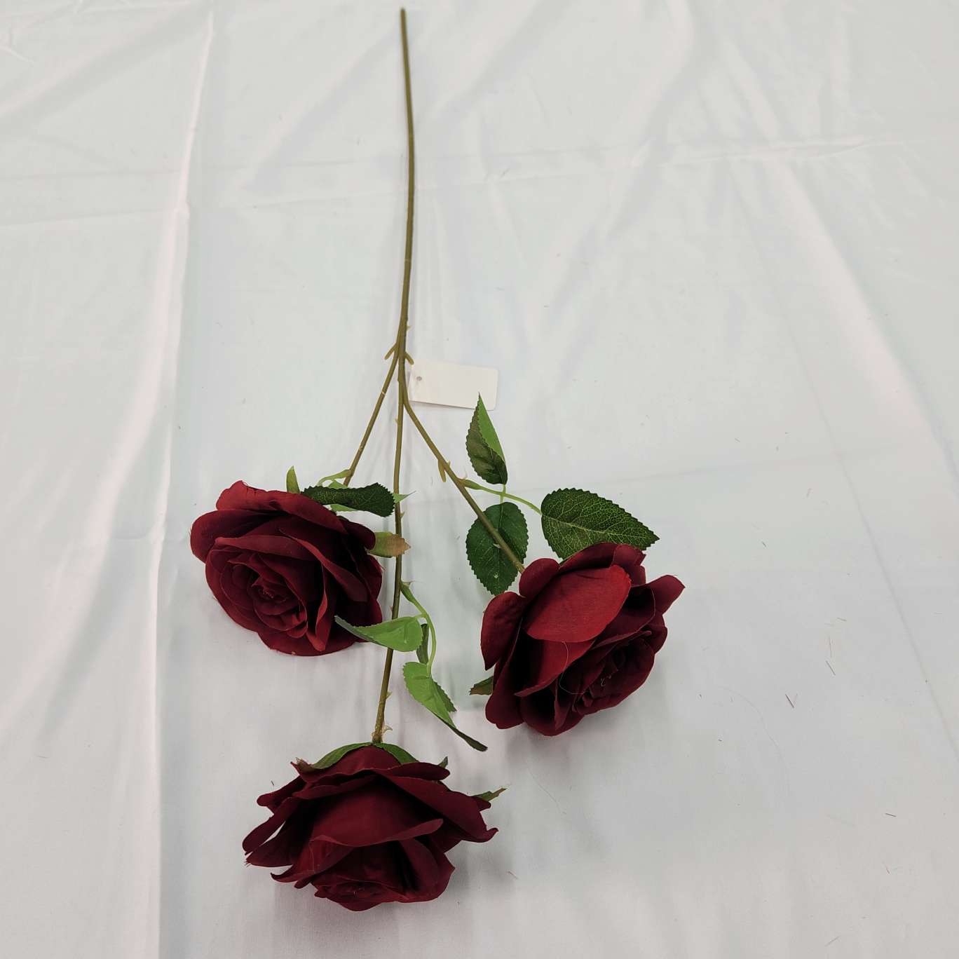 3头荷兰玫办公仿真玫瑰文化园艺防真插花钩织针织花束仿真花装饰品详情图8