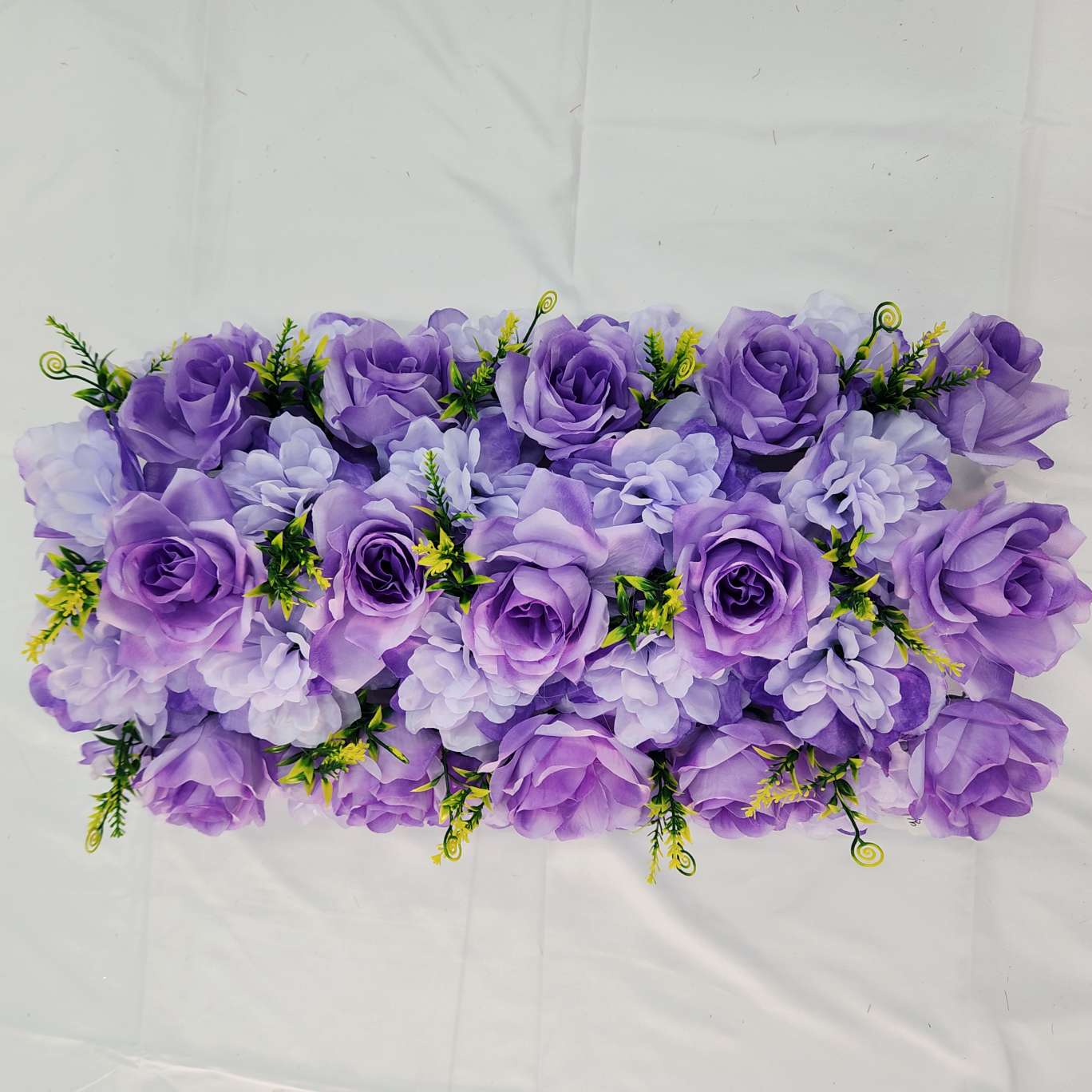 35头弯形花排地排花包柱子办公仿真玫瑰文化园艺防真插花钩织针织花束仿真花详情图3