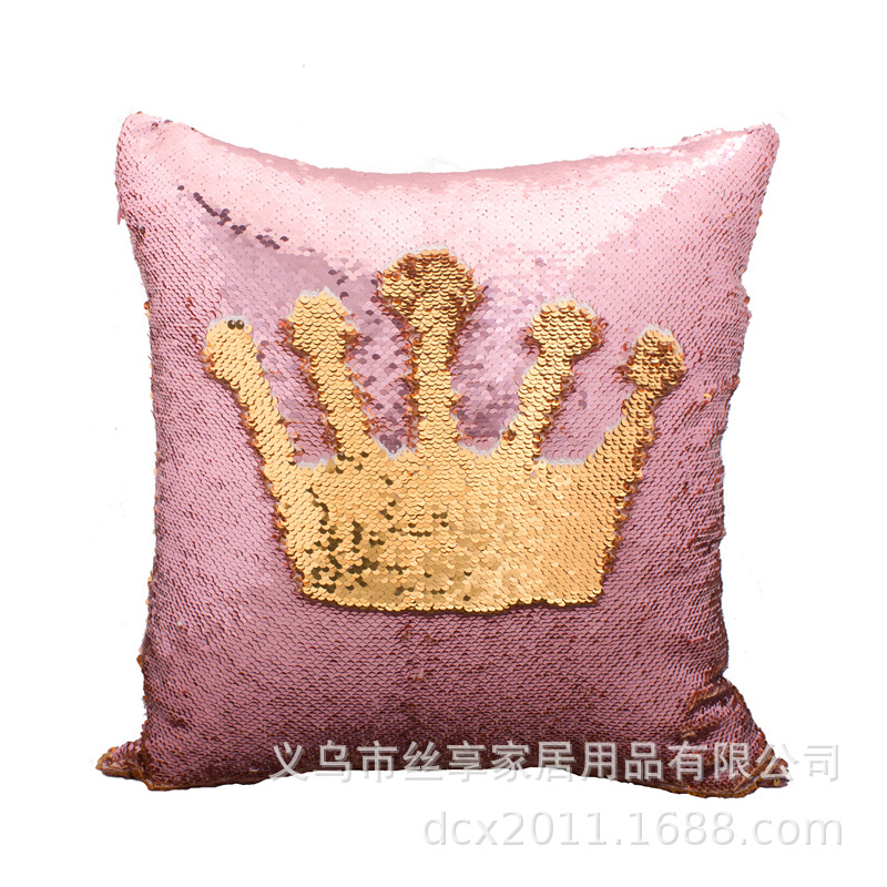 Double-sided flip square sequined throw pillow DTY two-color sequined cushion sofa throw pillow, a best-selling throw pillow for home decoration Application Scenario
