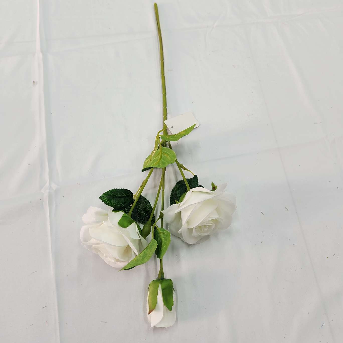 3-head Lover Rose Office simulation rose cultural gardening simulation Flower arrangement Crochet Knitting Flower bouquet Simulation flower decoration details Picture