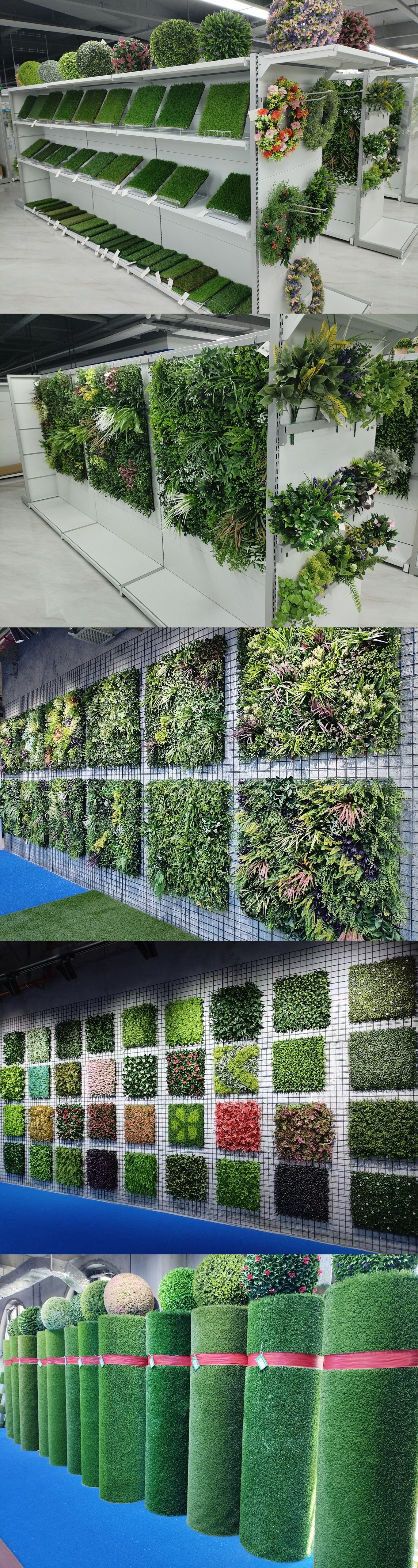 仿真植物苔藓花草组合篱笆现代简约风格办公室前台装饰人造绿植背景墙人造草坪详情16